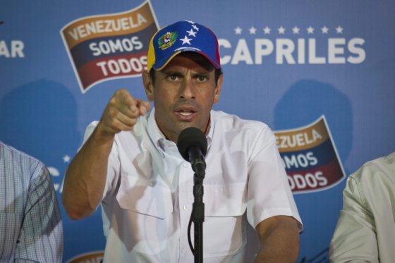 El candidato de la oposición a la Presidencia de Venezuela, Henrique Capriles.