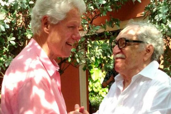 "Cualquier tarde conversando con Gabriel García Márquez sobre la vida, la literatura y la familia es una buena tarde", dijo el expresidente de Estados Unidos.