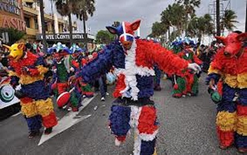Expresión del Carnaval Popular Dominicano en Salcedo.