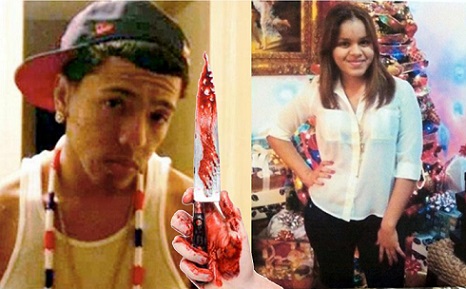 Jonathan Peña Castillo (21) quien asesinó a Judith Rojas (derecha de 19) el 31 de diciembre del 2012, cuyos abogados alegarán "locura" para evitar un juicio.