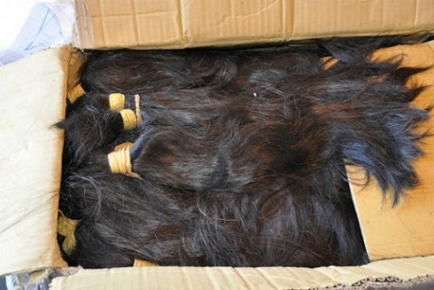 Se constató que el importador "no era el destinatario real de la carga de cabello humano".