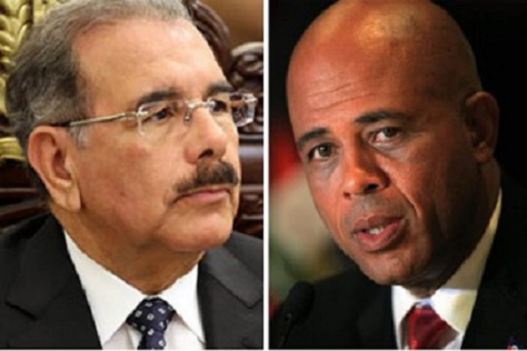 Danilo Medina y Michael Martelly