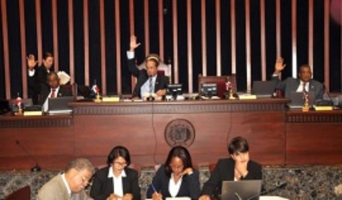El informe sobre la Ley Orgánica de la Policía fue acogido a unanimidad por el Pleno, y fue presentado por el senador Julio Cesar Valentín, presidente de la Comisión de Interior y Policía del Senado.