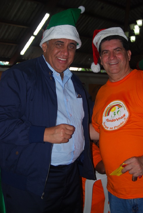 Con Luisí Mejía, presidente del Comité Olímpico Dominicano, un visitante distinguido..!!
