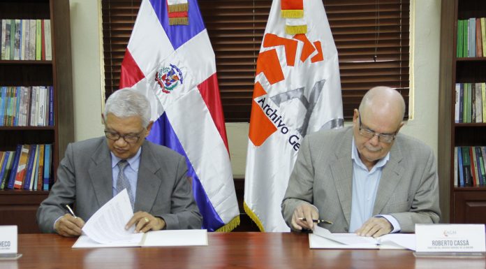 Archivo General de la Nación y la Academia Dominicana de la Historia firman convenio colaboración
