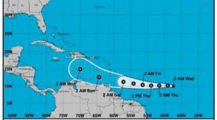 Se forma la tormenta tropical Gonzalo; Onamet vigila su evolución; continuarán aguaceros sobre el territorio nacional por vaguada y onda tropical