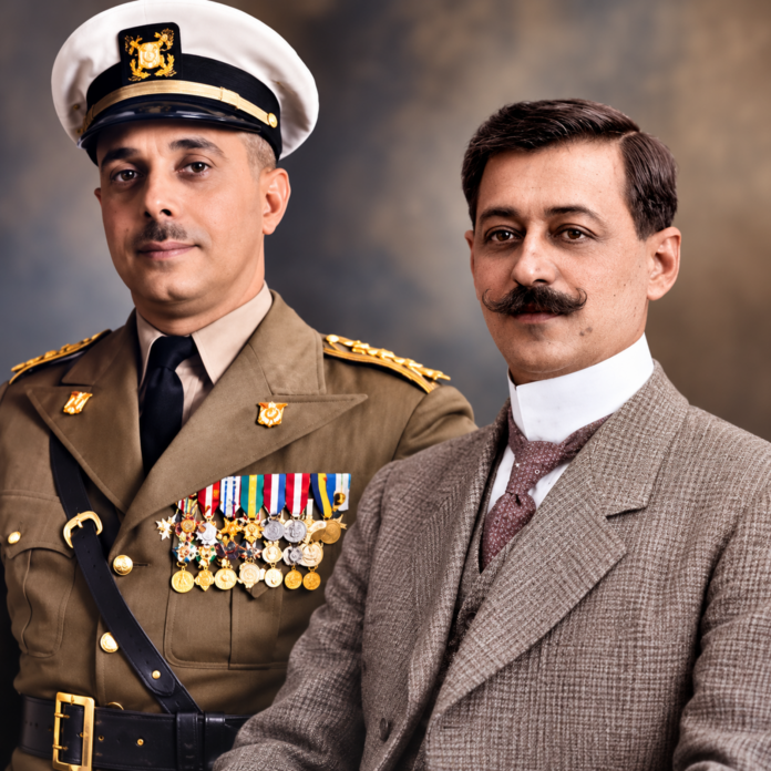 FOTO COLORISADA DE TRUJILLO Y EL DR. CONTRERA