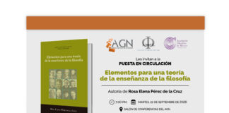 Archivo General de la Nación invita a la puesta en circulación del libro «Elementos para una teoría de la enseñanza de la filosofía»