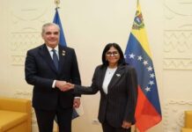 Roma: Luis Abinader y Delcy Rodríguez tratan cooperación energía y consular
